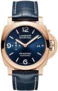 Panerai Miesten kello PAM01112 Luminor Sininen/Nahka Ø44 mm