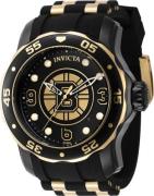 Invicta Miesten kello 42320 NHL Musta/Kullansävytetty teräs Ø48 mm