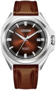 Citizen Miesten kello NB6011-11W Series 8 Ruskea/Nahka Ø40 mm