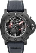 Panerai Miesten kello PAM01240 Submersible Luurankokello/Tekstiili