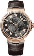 Breguet Miesten kello 5517BR-G3-9ZU Marine Harmaa/Nahka Ø40 mm