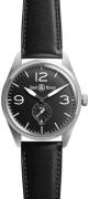 Bell & Ross Miesten kello BRV123-BL-ST-SCA BR 123 Musta/Nahka