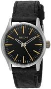 Nixon Miesten kello A3772222-00 The Sentry Musta/Nahka Ø38 mm