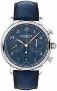 Montblanc Miesten kello 129626 Star Legacy Sininen/Nahka Ø42 mm