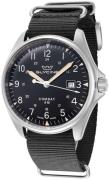 Glycine Miesten kello GL0459 Combat Musta/Nahka Ø43 mm