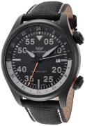 Glycine Miesten kello GL0435 Airpilot Gmt Musta/Nahka Ø44 mm