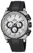 Festina Miesten kello F16970-1 Sport Hopea/Kumi Ø44 mm