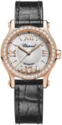 Chopard Naisten kello 274893-5012 Happy Sport Hopea/Nahka Ø30 mm