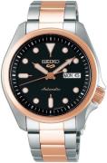 Seiko 5 Miesten kello SRPE58K1 Musta/Punakultasävyinen Ø40 mm