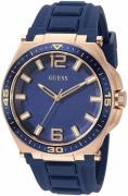 Guess Miesten kello W1253G3 Analog Sininen/Kumi Ø44 mm