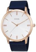 Guess Miesten kello W0795G1 Escrow Valkoinen/Tekstiili Ø44 mm