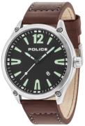 Police Miesten kello R1451287002 Musta/Nahka Ø48 mm