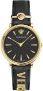 Versace Naisten kello VE8104622 V Circle Musta/Nahka Ø38 mm