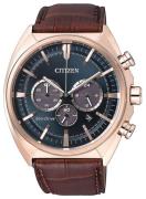 Citizen Miesten kello CA4283-04L Chrono Sininen/Nahka Ø43 mm