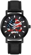 Bulova Miesten kello 78A122 Harley-Davidson Musta/Nahka Ø40 mm