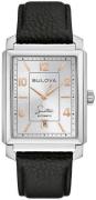 Bulova Miesten kello 96B379 Sinatra Hopea/Nahka