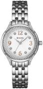 Bulova Naisten kello 96L212 Crystal Hopea/Teräs Ø30 mm