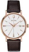 Bulova Miesten kello 97B166 Aerojet Valkoinen/Nahka Ø39 mm