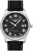 Longines Miesten kello L2.793.4.51.7 Master Musta/Nahka Ø40 mm