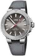 Oris Miesten kello 01 733 7730 4153-07 5 24 11EB Diving Harmaa/Nahka