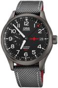 Oris Miesten kello 01 748 7710 4284-Set Aviation Musta/Nahka Ø45 mm