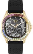 Philipp Plein Miesten kello PWRAA0523 High-Conic Harmaa/Kumi Ø42 mm