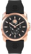 Philipp Plein Miesten kello PWLAA0222 The Skull Musta/Kumi Ø40 mm