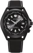 Citizen Miesten kello CB0225-14E Radio Controlled Musta/Nahka Ø42 mm