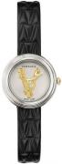 Versace Naisten kello VET300421 Hopea/Nahka Ø28 mm