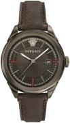 Versace Miesten kello VERA00418 Glaze Harmaa/Nahka Ø43 mm