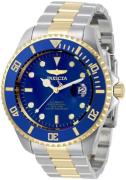 Invicta Miesten kello 34042 Pro Diver Sininen/Kullansävytetty teräs