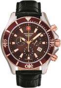 Swiss Alpine Military Miesten kello 7040.9556 Nautilus Ruskea/Nahka