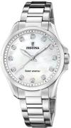 Festina Naisten kello F20654-1 Solar Energy Hopea/Teräs Ø34 mm