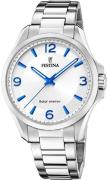 Festina Miesten kello F20656-1 Solar Energy Hopea/Teräs Ø41.5 mm