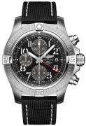 Breitling Miesten kello A24315101B1X1 Avenger Musta/Nahka Ø45 mm