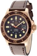 Glycine Miesten kello GL0375 Combat Ruskea/Nahka Ø42 mm