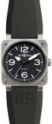 Bell & Ross Miesten kello BR0392-BL-ST BR 03-92 Musta/Kumi Ø42 mm