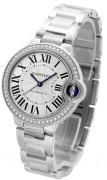 Cartier Naisten kello W4BB0016 Ballon Blue Hopea/Teräs Ø33 mm