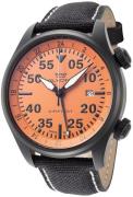 Glycine Miesten kello GL0436 Airpilot Gmt Oranssi/Nahka Ø44 mm