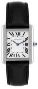 Cartier Miesten kello WSTA0028 Tank Solo Hopea/Nahka