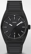 Fossil Miesten kello FS5824 Everett 3 Musta/Teräs Ø42 mm