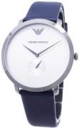 Emporio Armani Miesten kello AR11214 Hopea/Nahka Ø42 mm