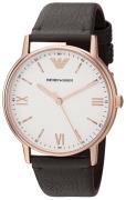 Emporio Armani Miesten kello AR11011 Dress Valkoinen/Nahka Ø43 mm