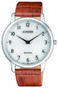 Citizen Eco Drive 180 Miesten kello AR1130-13A Valkoinen/Nahka Ø39 mm