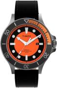 Timex Allied Miesten kello TW2U10700 Oranssi/Nahka Ø43 mm