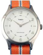Timex 99999 Miesten kello TW2T97000LG Valkoinen/Tekstiili Ø35 mm