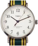 Timex 99999 Miesten kello TW2T98200LG Valkoinen/Tekstiili Ø42 mm