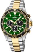 Festina Prestige Miesten kello F20363-4 Vihreä/Kullansävytetty