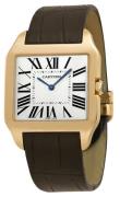 Cartier Santos Dumont Miesten kello W2006951 Beige/Nahka 35x29 mm