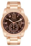 Cartier Calibre de Cartier Miesten kello W7100040 Ruskea/18K